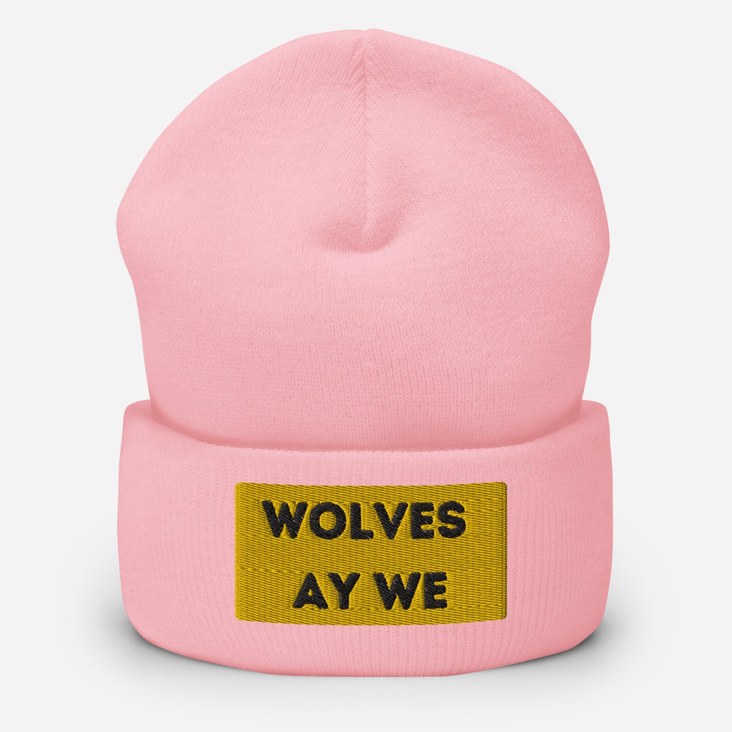 Wolves Ay We Cuffed Beanie Hat