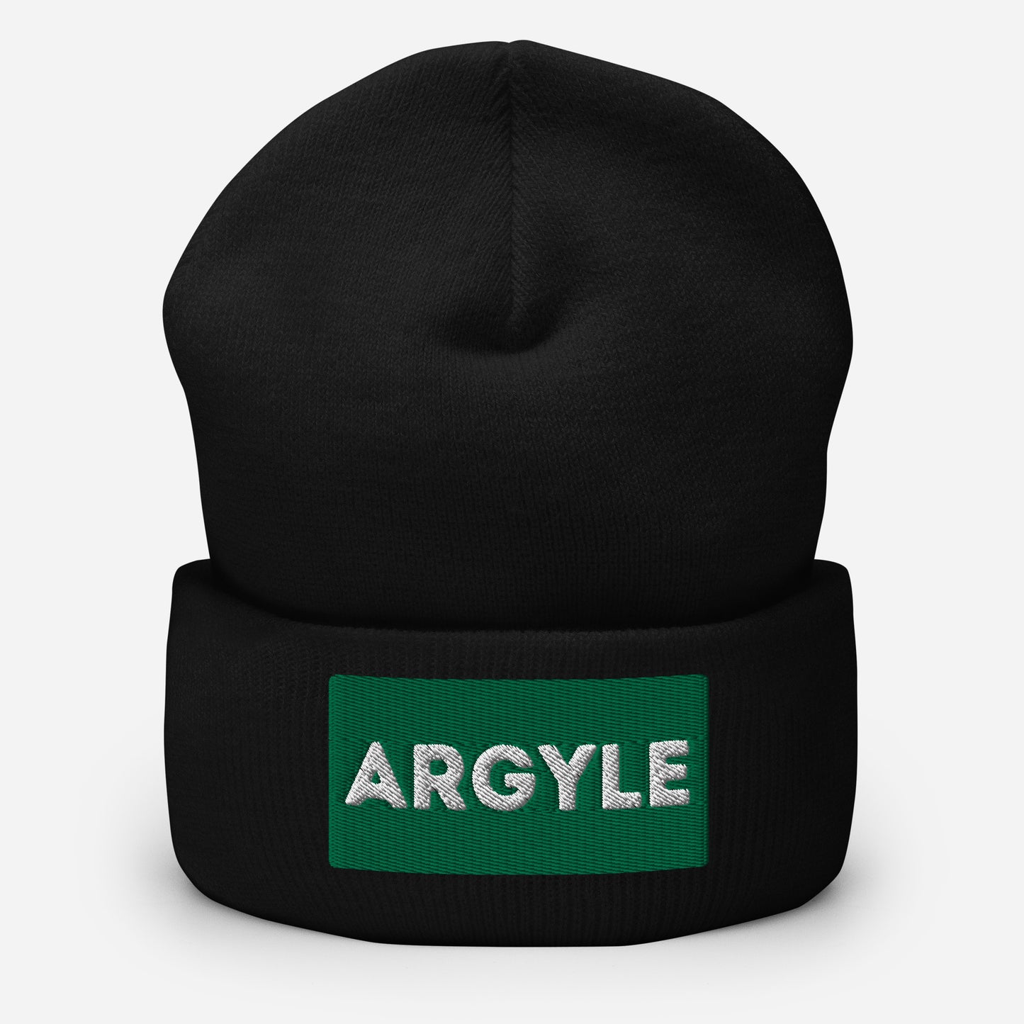 Argyle Cuffed Beanie Hat