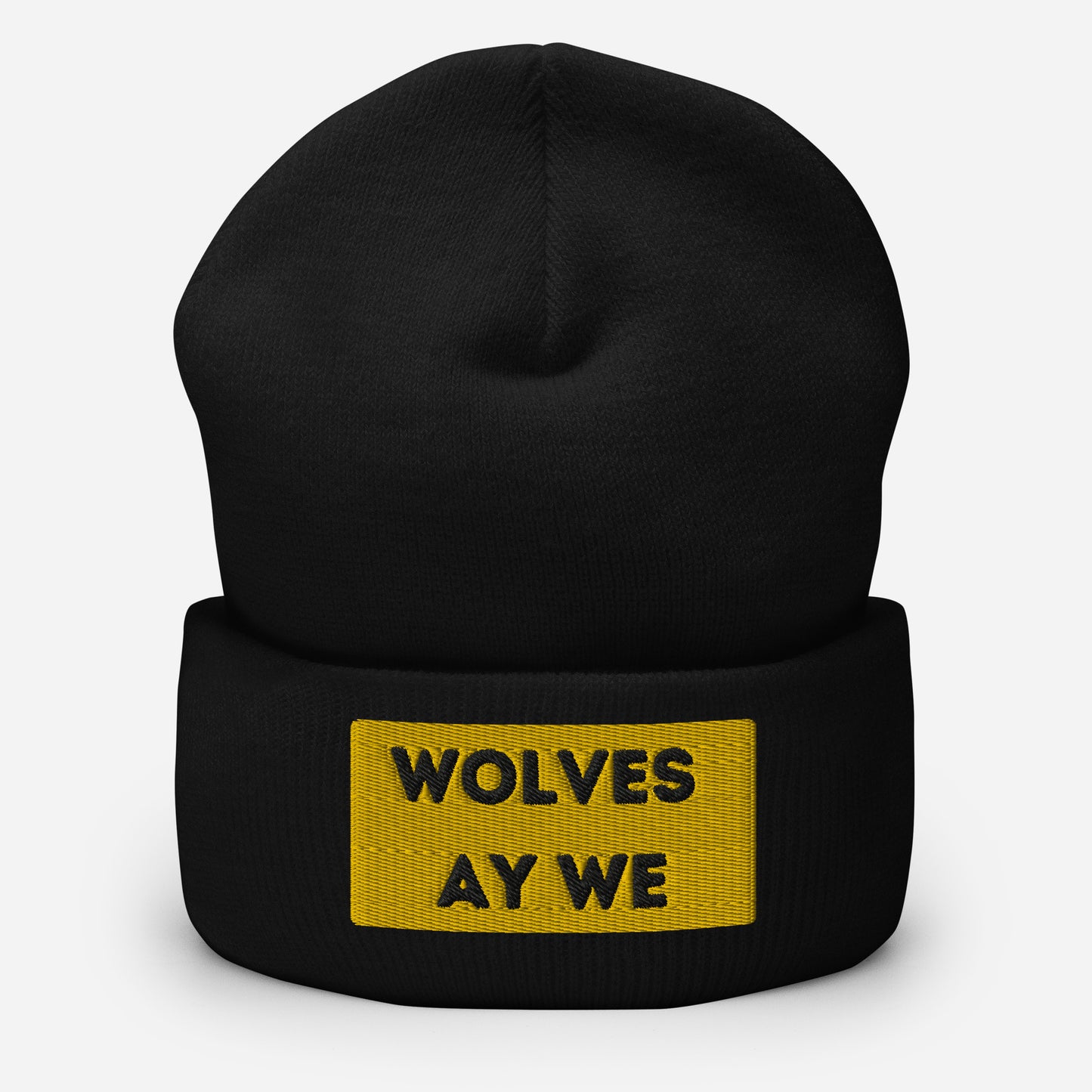 Wolves Ay We Cuffed Beanie Hat