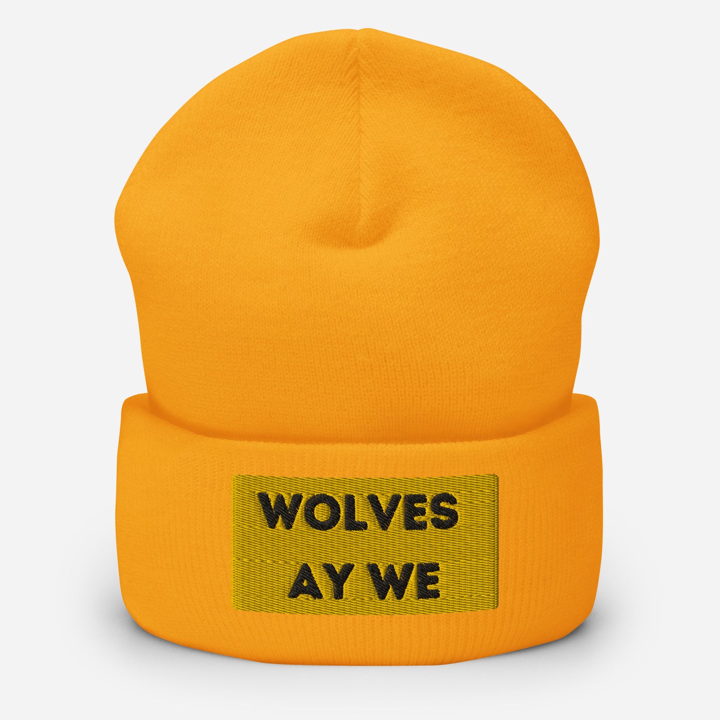 Wolves Ay We Cuffed Beanie Hat