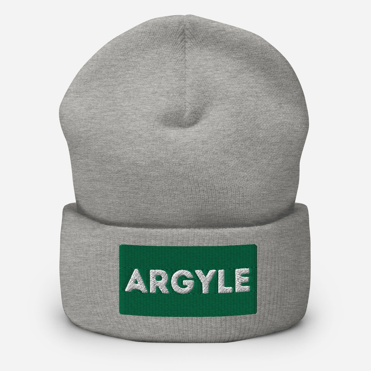 Argyle Cuffed Beanie Hat