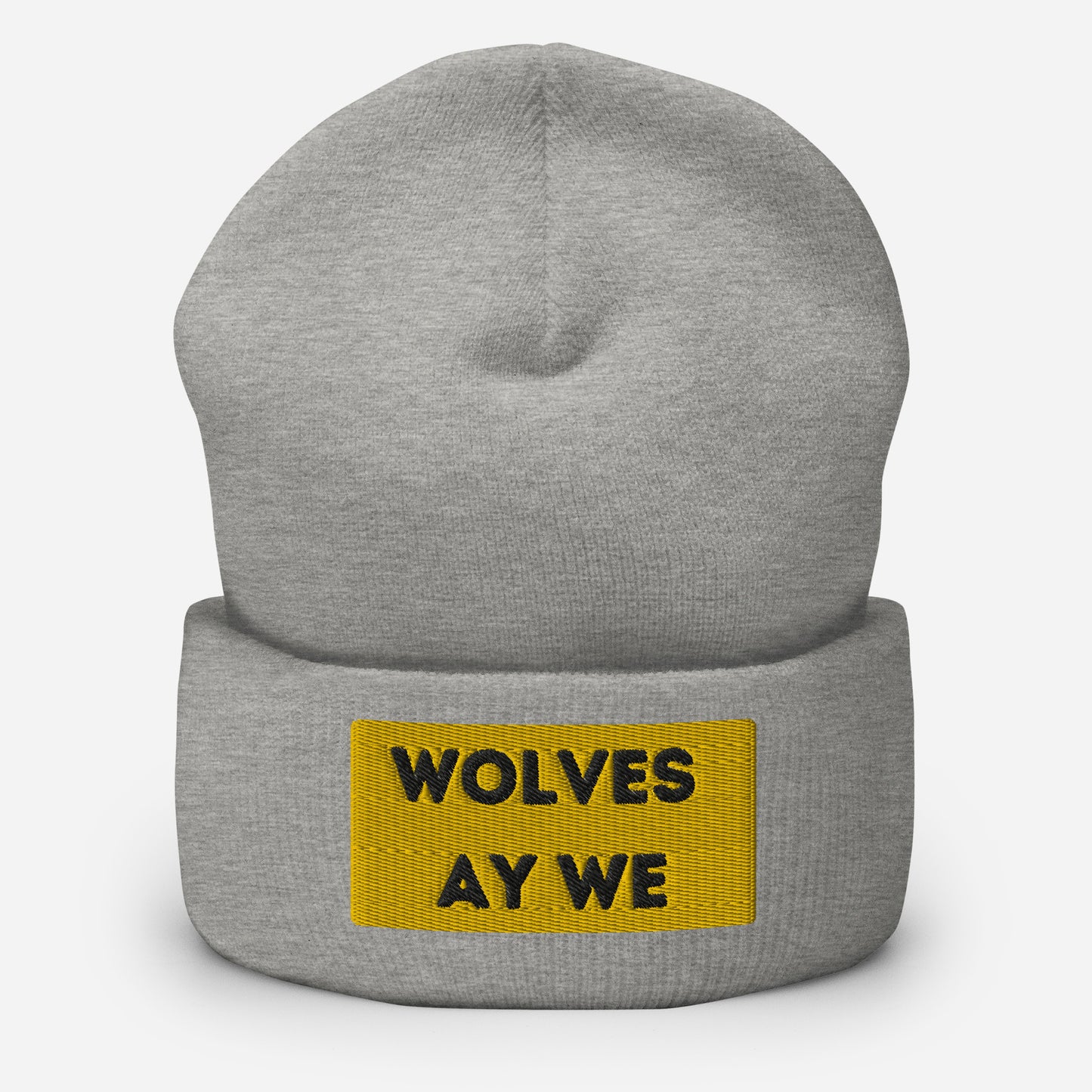 Wolves Ay We Cuffed Beanie Hat