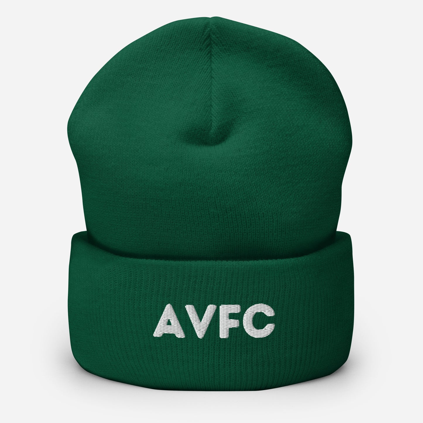 AVFC (White Embroidery) Cuffed Beanie Hat