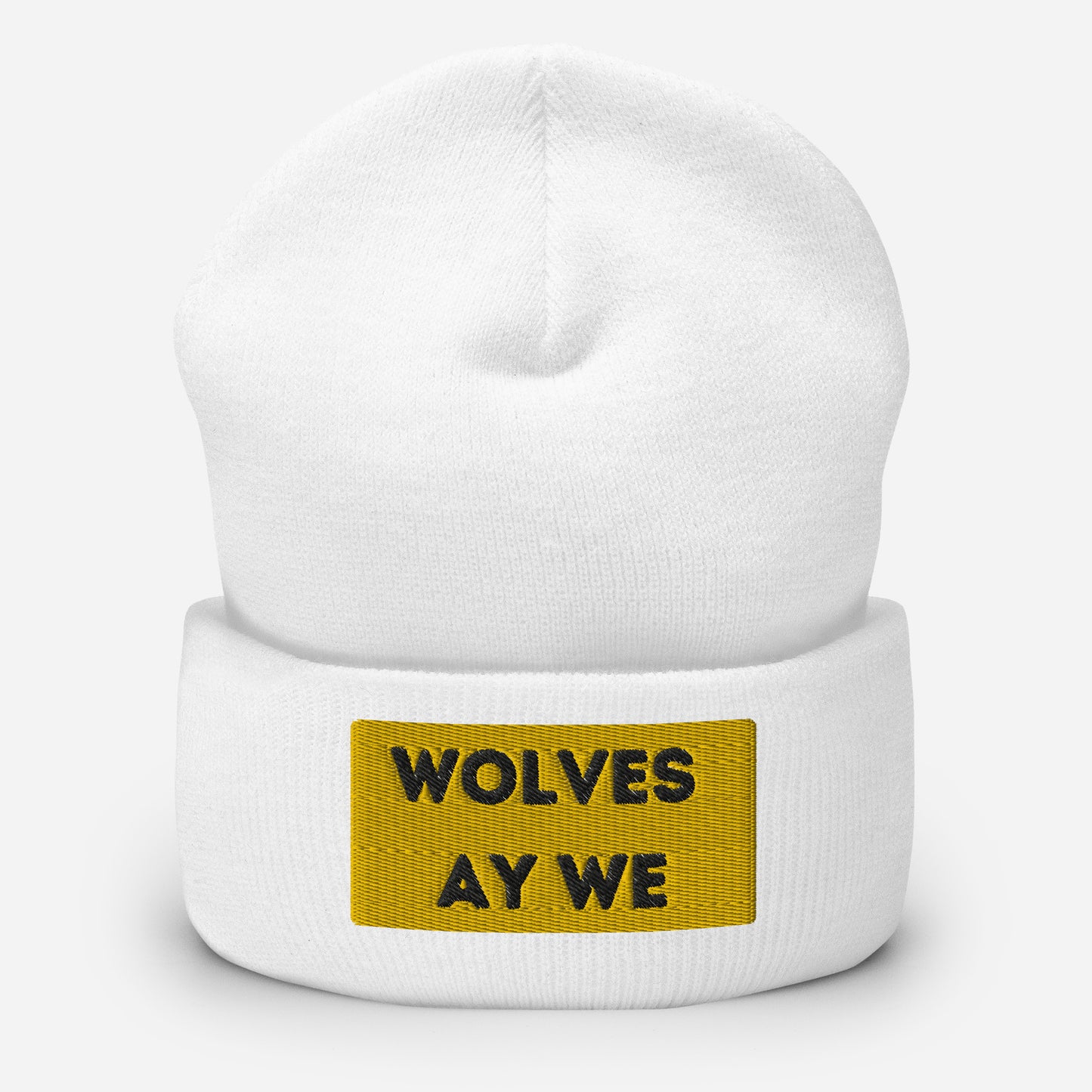Wolves Ay We Cuffed Beanie Hat