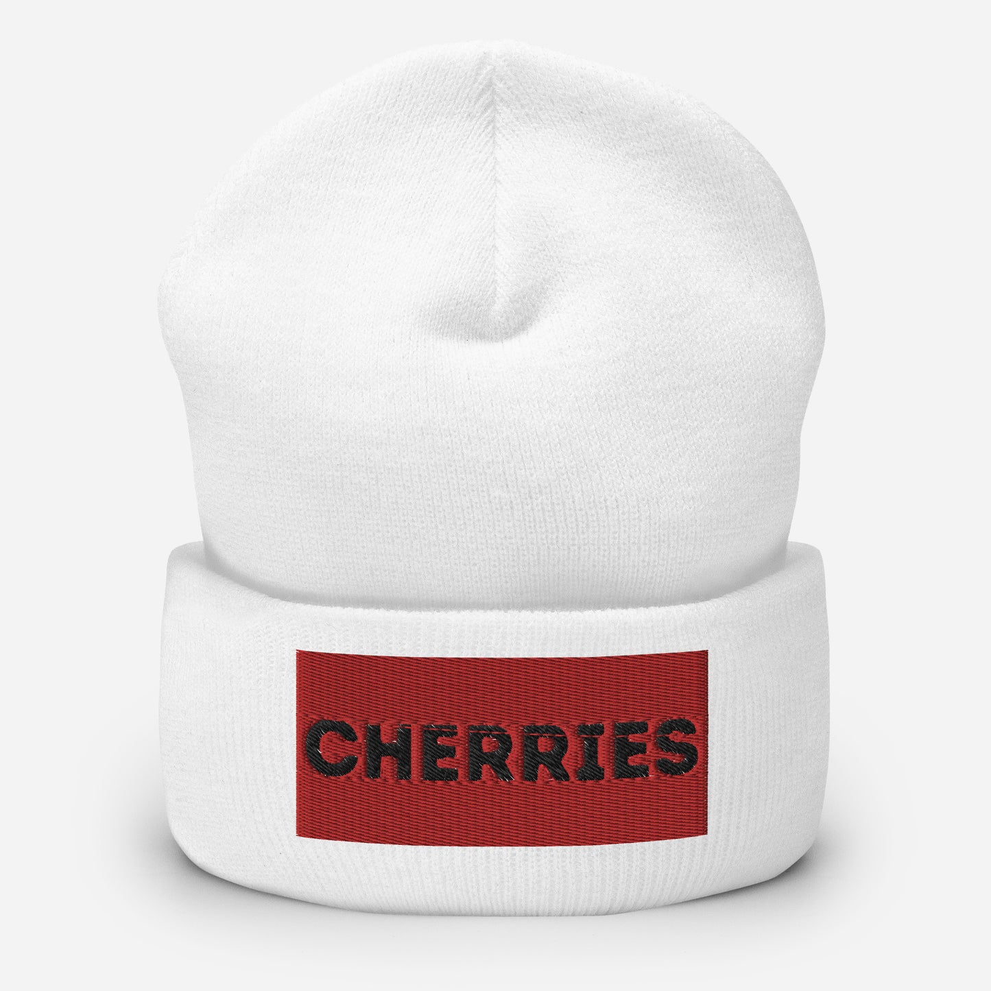 Cherries Cuffed Beanie Hat